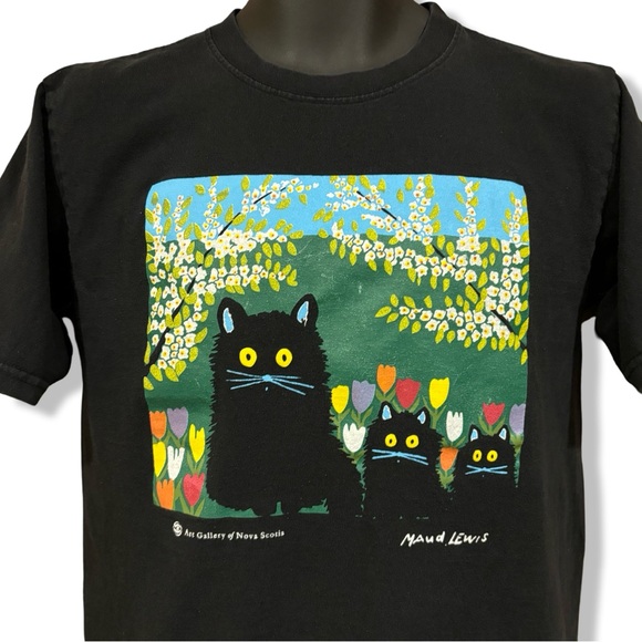 Vintage Maud Lewis Art T-Shirt - Picture 2 of 3
